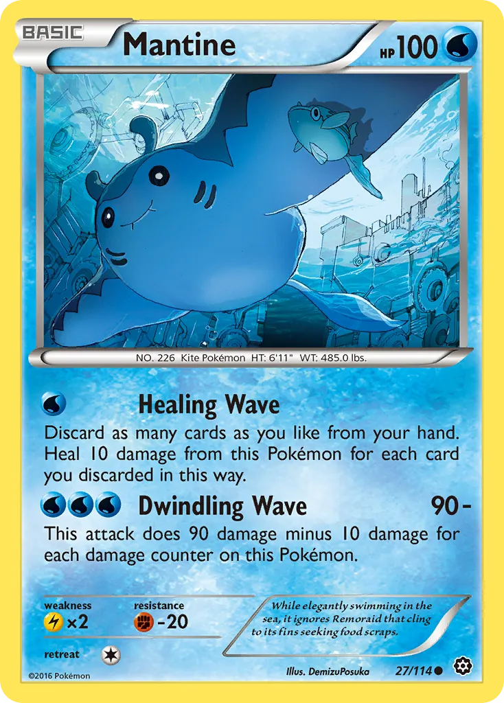 Mantine — XY - Steam Siege — Pokémon
