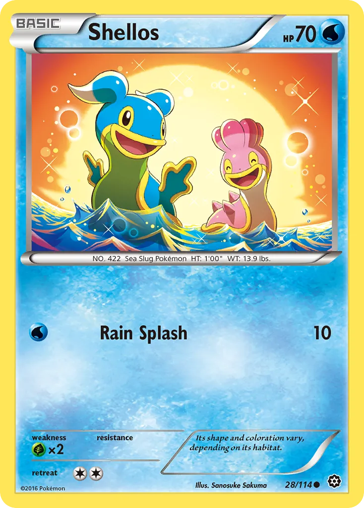 Shellos — XY - Steam Siege — Pokémon