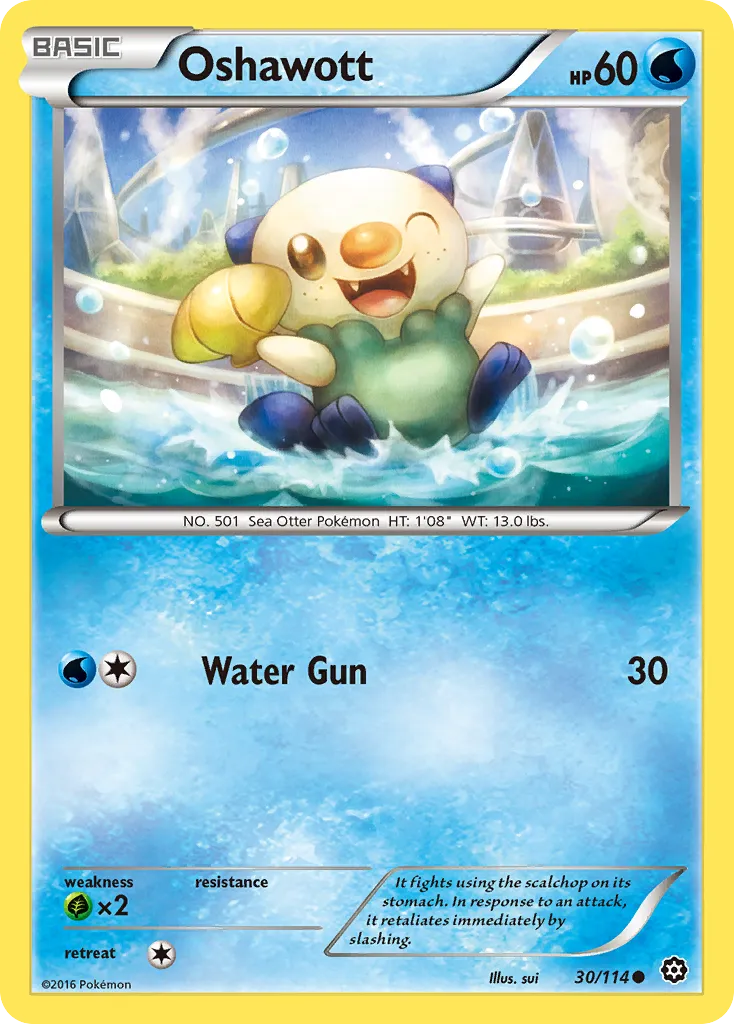 Oshawott — XY - Steam Siege — Pokémon