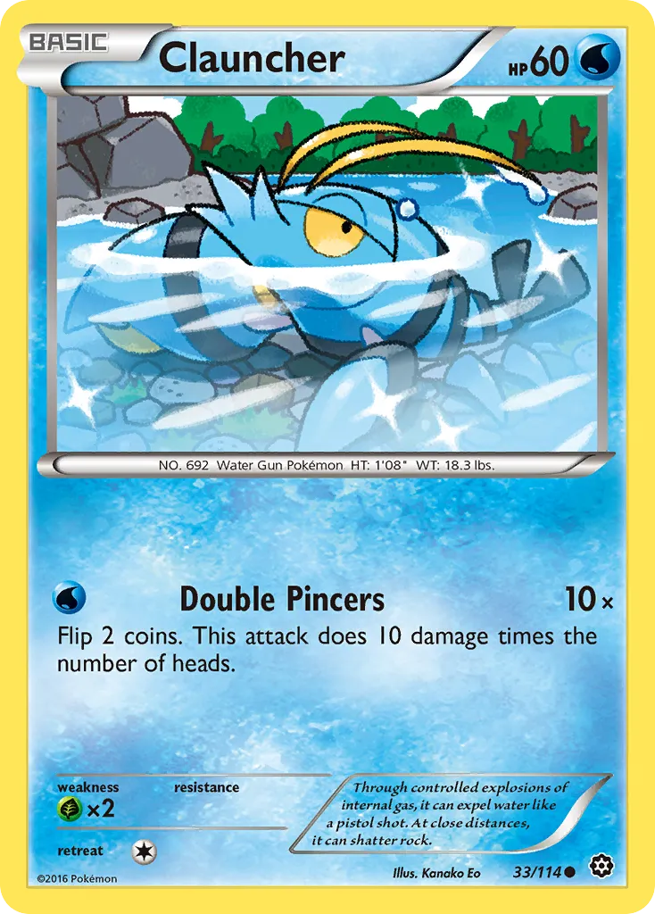 Clauncher — XY - Steam Siege — Pokémon