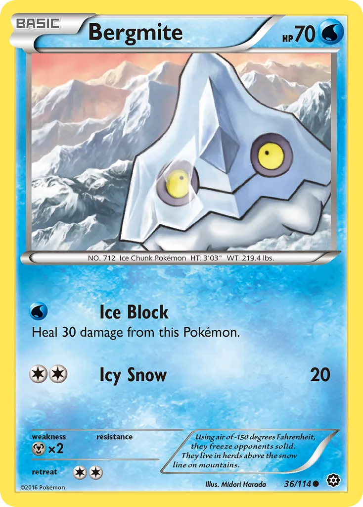 Bergmite — XY - Steam Siege — Pokémon