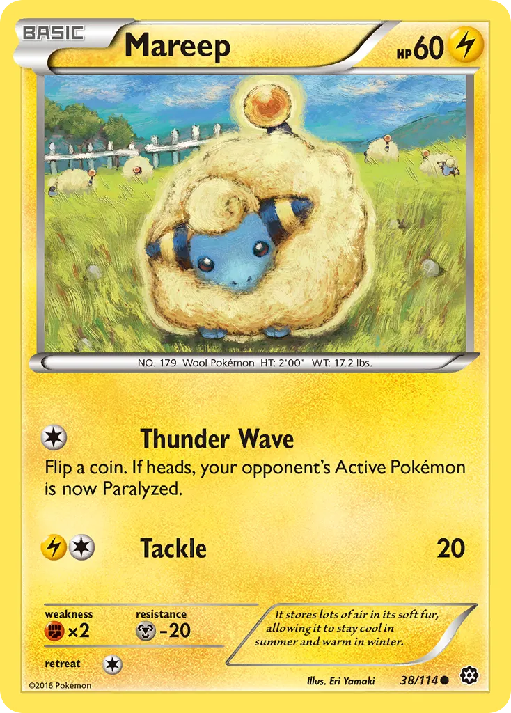 Mareep — XY - Steam Siege — Pokémon
