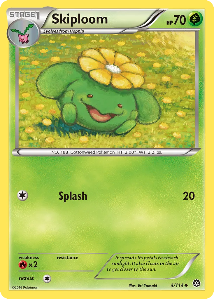 Skiploom — XY - Steam Siege — Pokémon