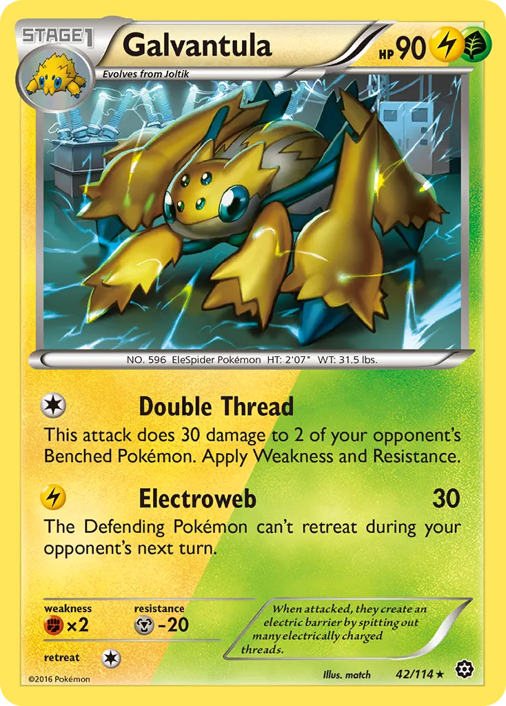 Galvantula — XY - Steam Siege — Pokemon