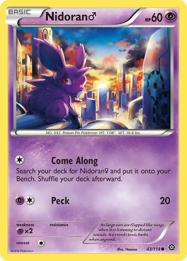 Nidoran M — XY - Steam Siege — Pokémon