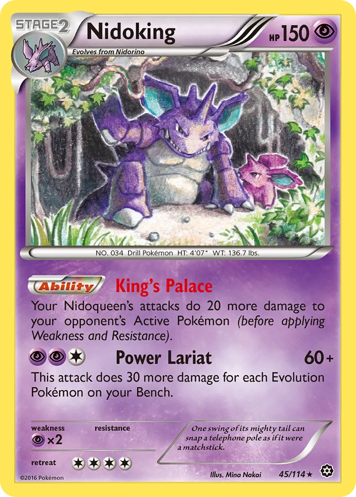 Nidoking — XY - Steam Siege — Pokémon