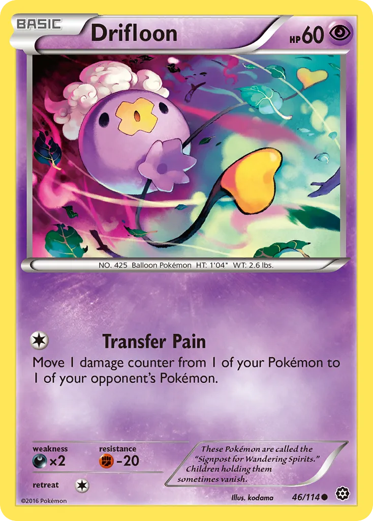 Drifloon — XY - Steam Siege — Pokémon