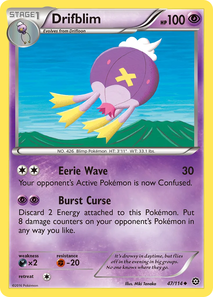 Drifblim — XY - Steam Siege — Pokémon