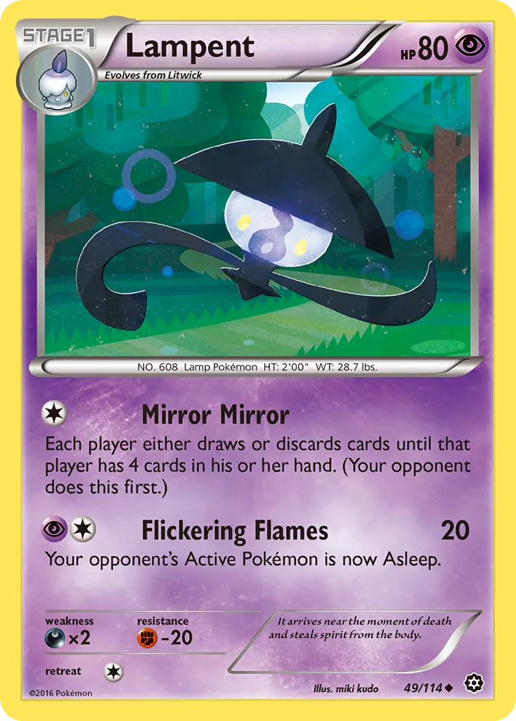 Lampent — XY - Steam Siege — Pokémon