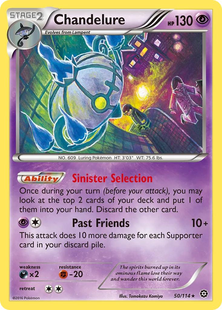 Chandelure — XY - Steam Siege — Pokémon