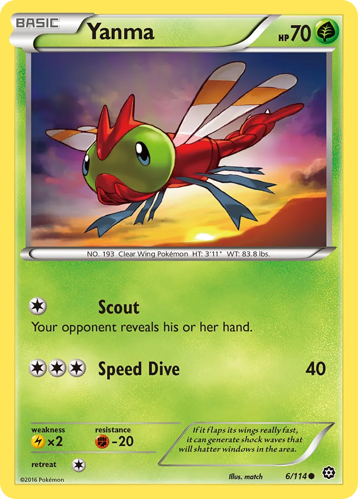 Yanma — XY - Steam Siege — Pokémon