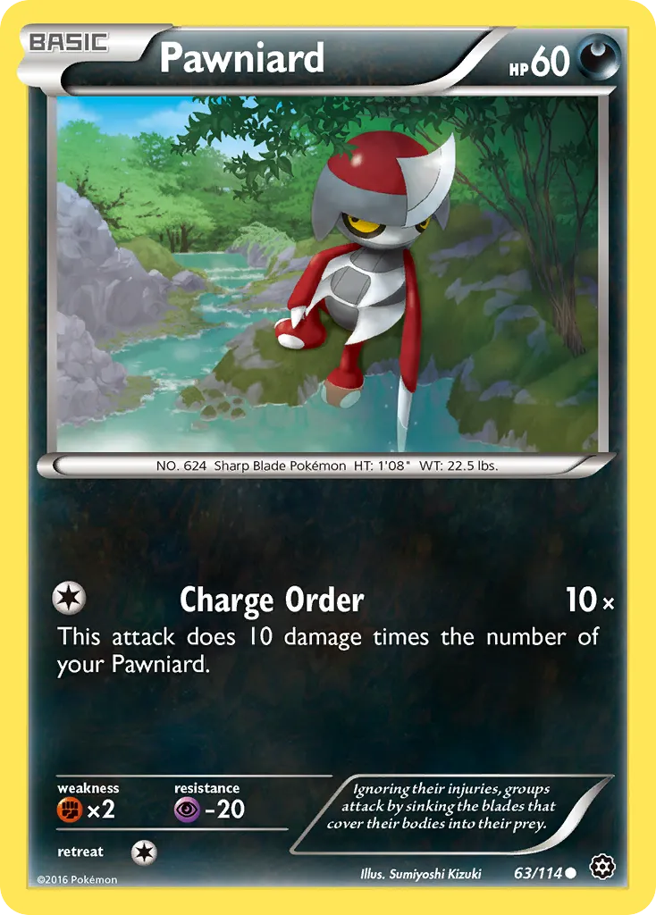 Pawniard — XY - Steam Siege — Pokémon