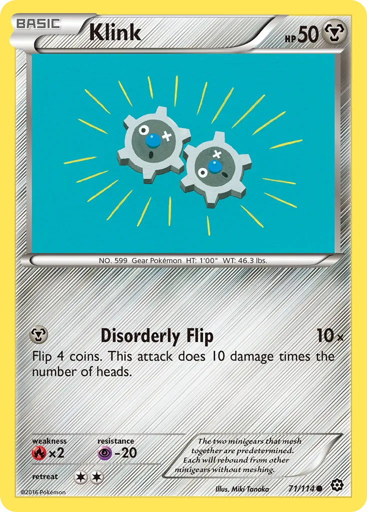 Klink — XY - Steam Siege — Pokémon