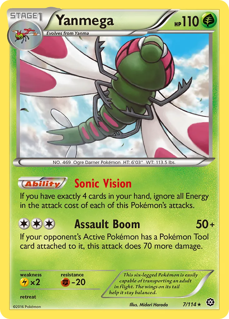Yanmega — XY - Steam Siege — Pokémon