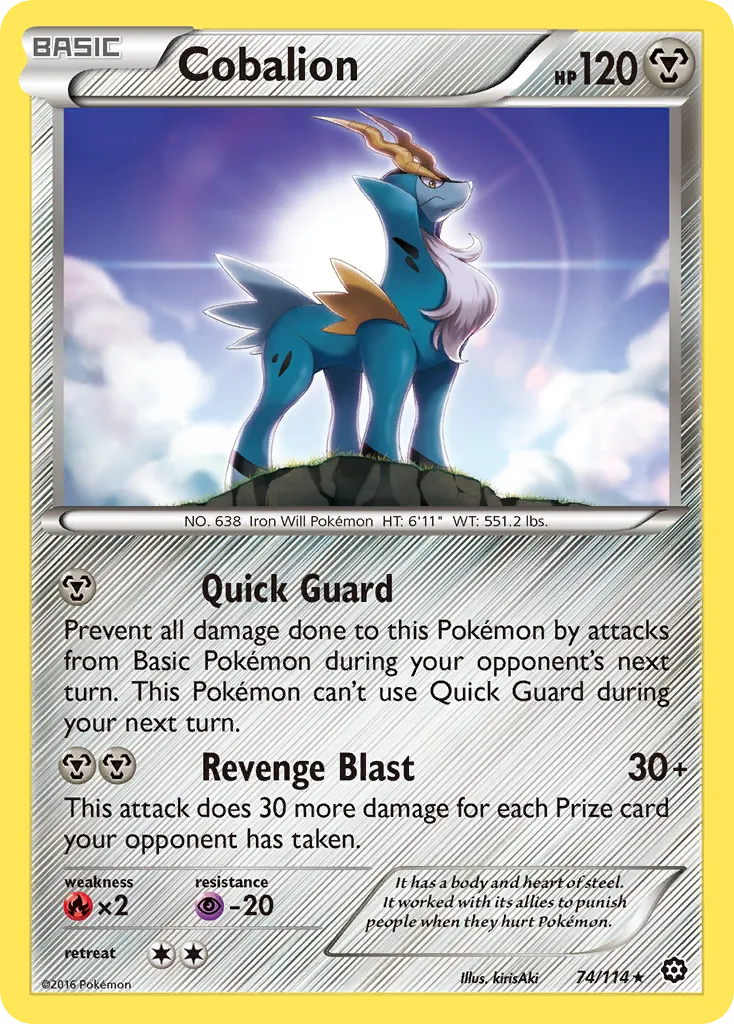Cobalion — XY - Steam Siege — Pokémon