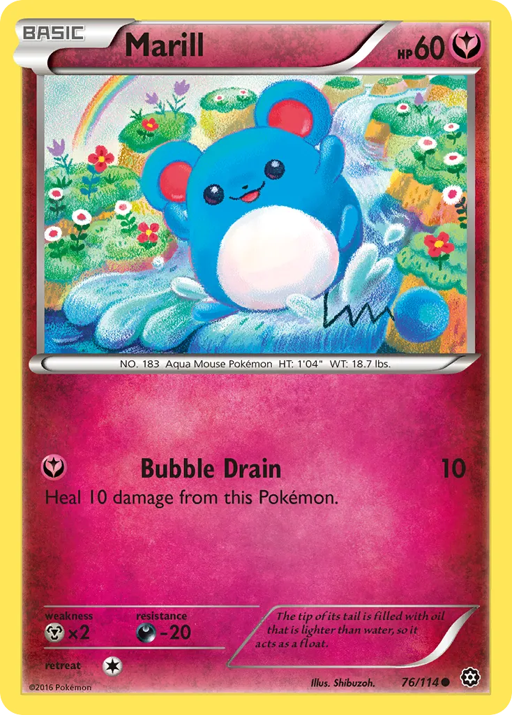 Marill — XY - Steam Siege — Pokémon