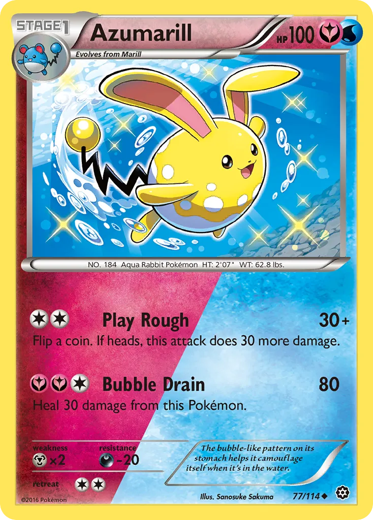 Azumarill — XY - Steam Siege — Pokemon