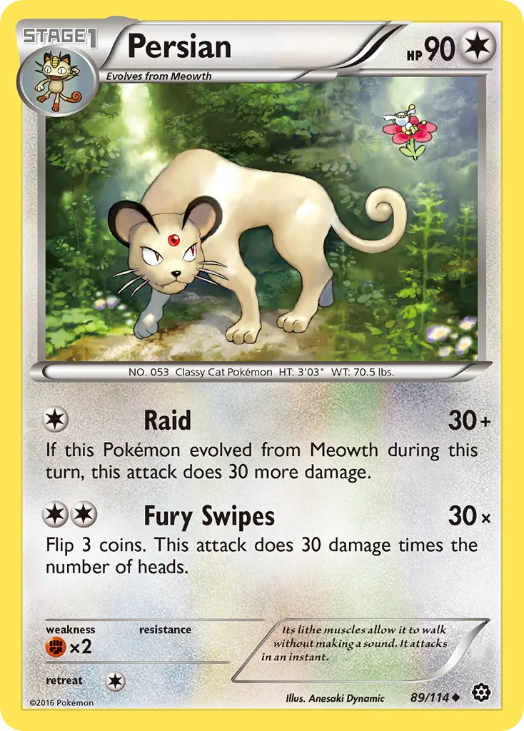 Persian — XY - Steam Siege — Pokémon