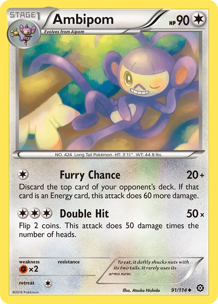 Ambipom — XY - Steam Siege — Pokémon