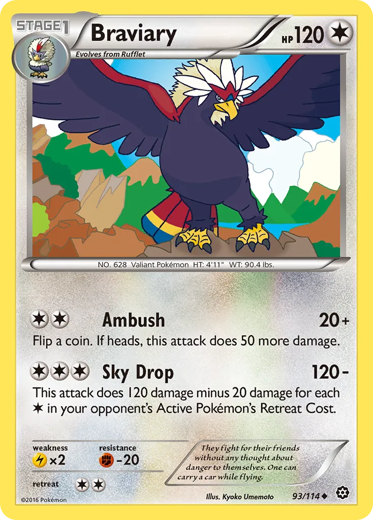 Braviary — XY - Steam Siege — Pokémon