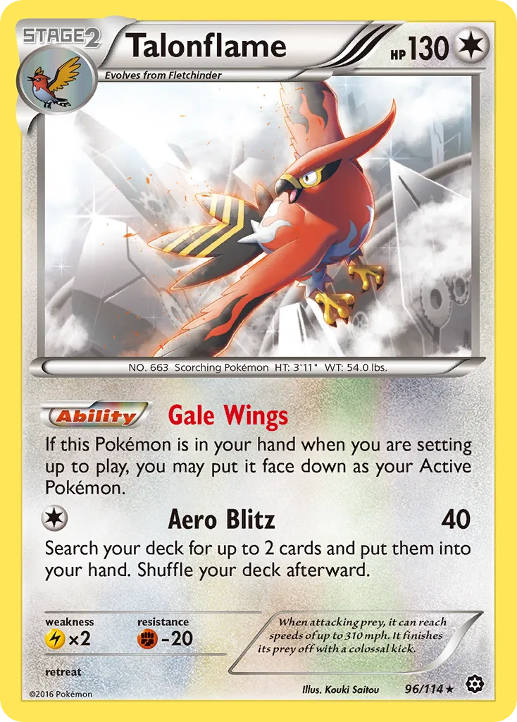 Talonflame — XY - Steam Siege — Pokémon