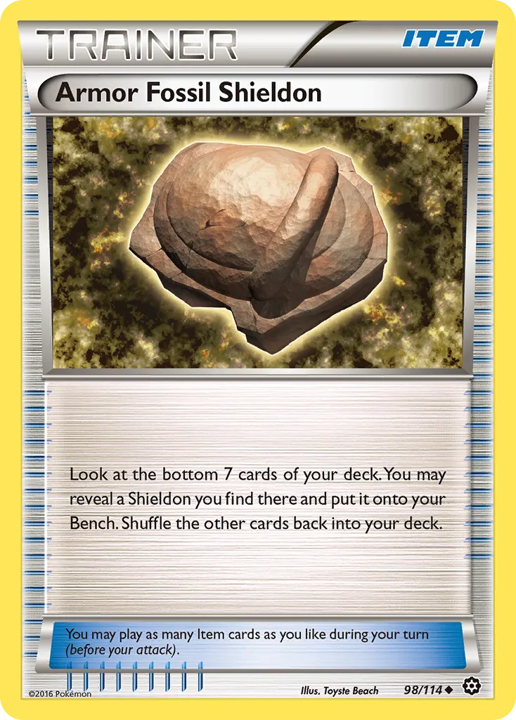 Fossile Armure Dinoclier — XY - Steam Siege — Pokémon