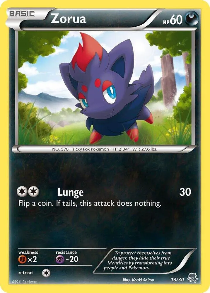 Zorua — BW Trainer Kit: Excadrill & Zoroark — Pokemon