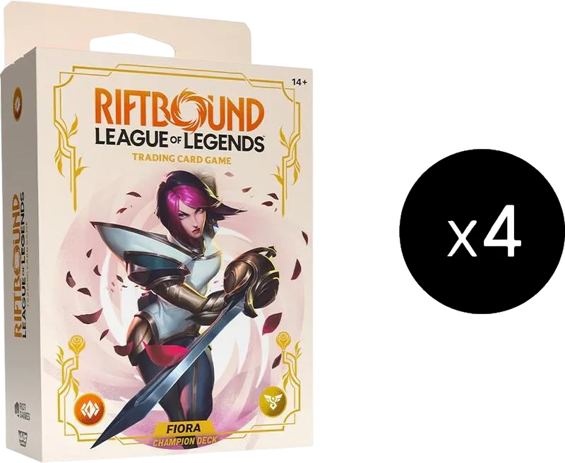 Spiritforged : Fiora Champion Deck display — Spiritforged — Riftbound: League of Legends TCG