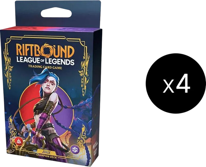 Origins : Jinx Champion Deck display — Origins - Main Set — Riftbound: League of Legends TCG