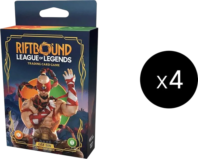 Origins : Lee Sin Champion Deck display — Origins - Main Set — Riftbound: League of Legends TCG