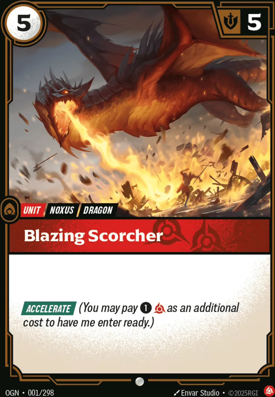 Blazing Scorcher from Origins - Main Set - Riftbound: League of Legends TCG