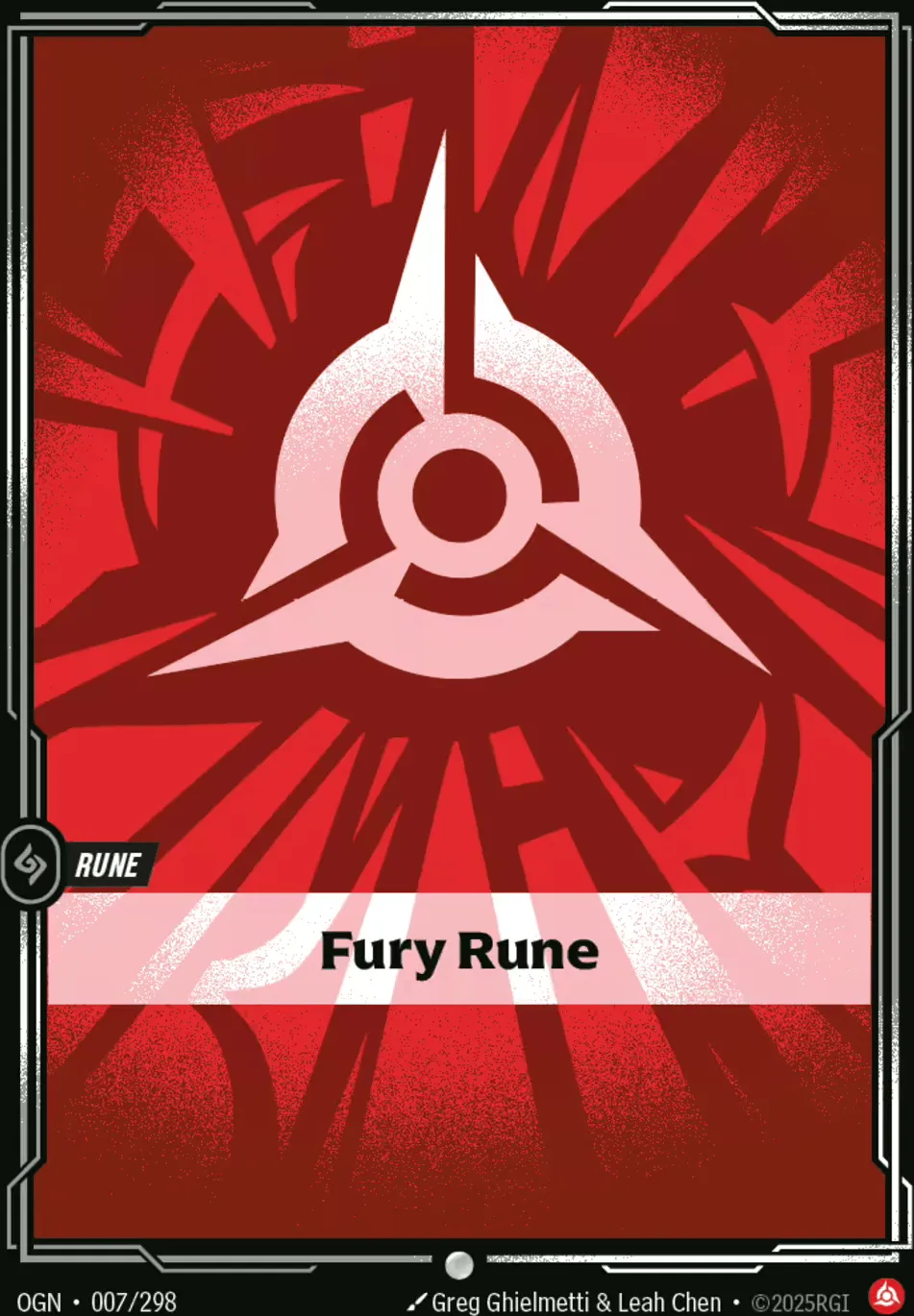 Fury Rune — Origins - Main Set — Riftbound