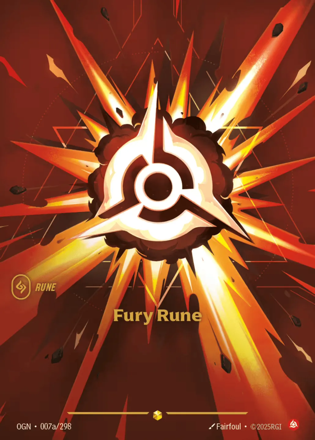 Fury Rune (alt) — Origins - Main Set — Riftbound