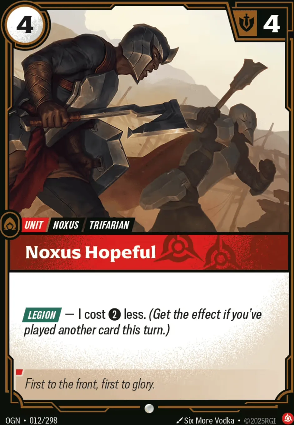 Noxus Hopeful — Origins - Main Set — Riftbound