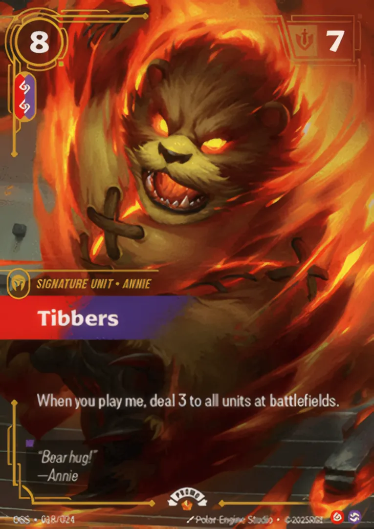 Tibbers from Spiritforged - Promo Cards - Riftbound: League of Legends TCG