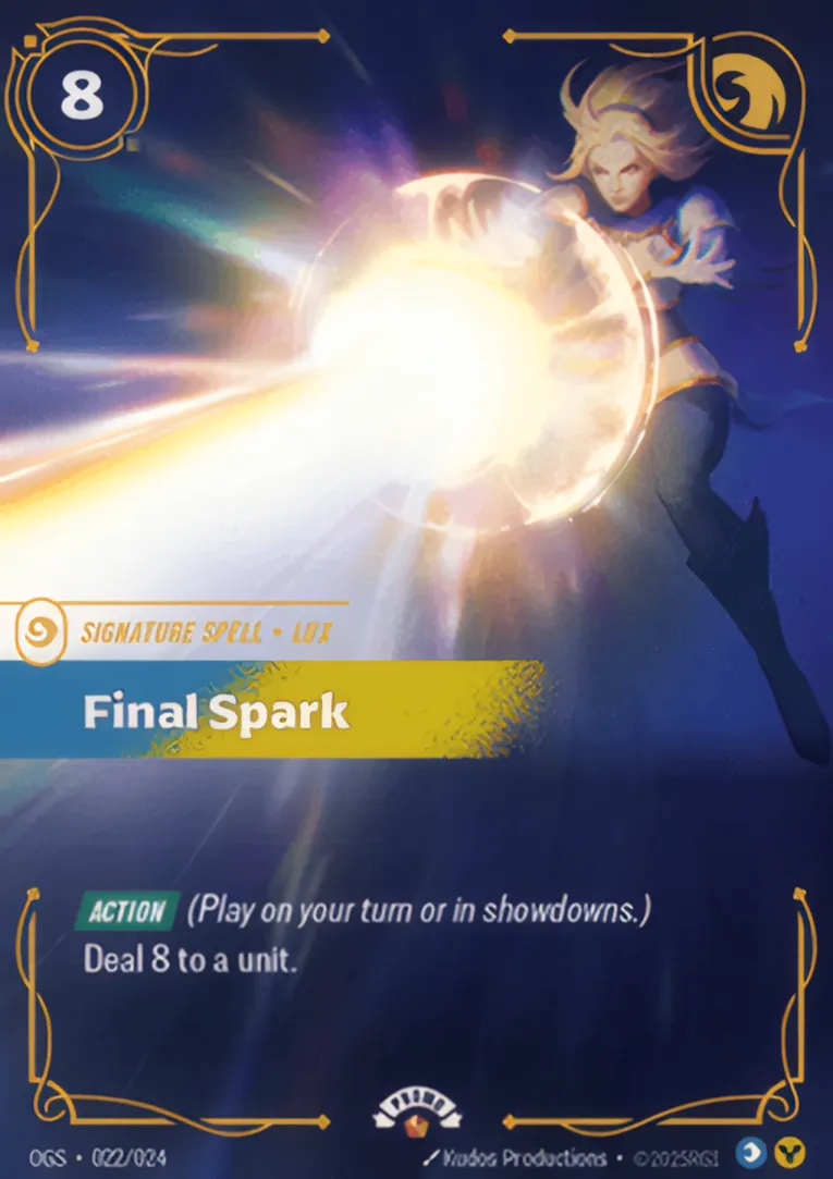 Final Spark — Spiritforged - Promo Cards — Riftbound: League of Legends TCG