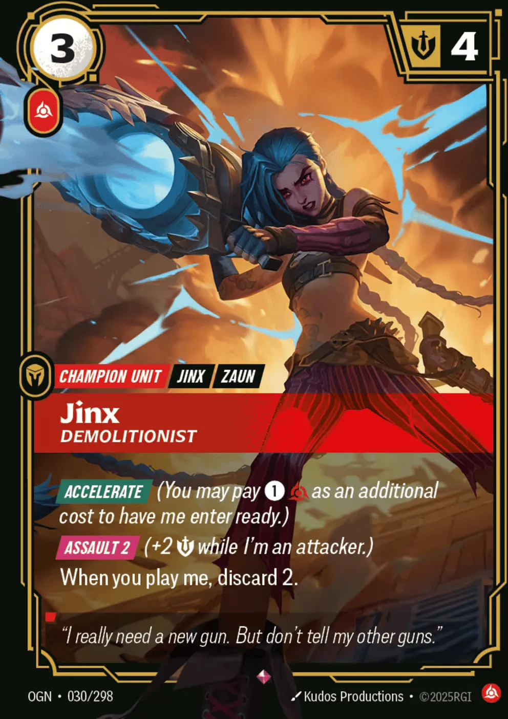 Jinx - Demolitionist — Origins - Main Set — Riftbound
