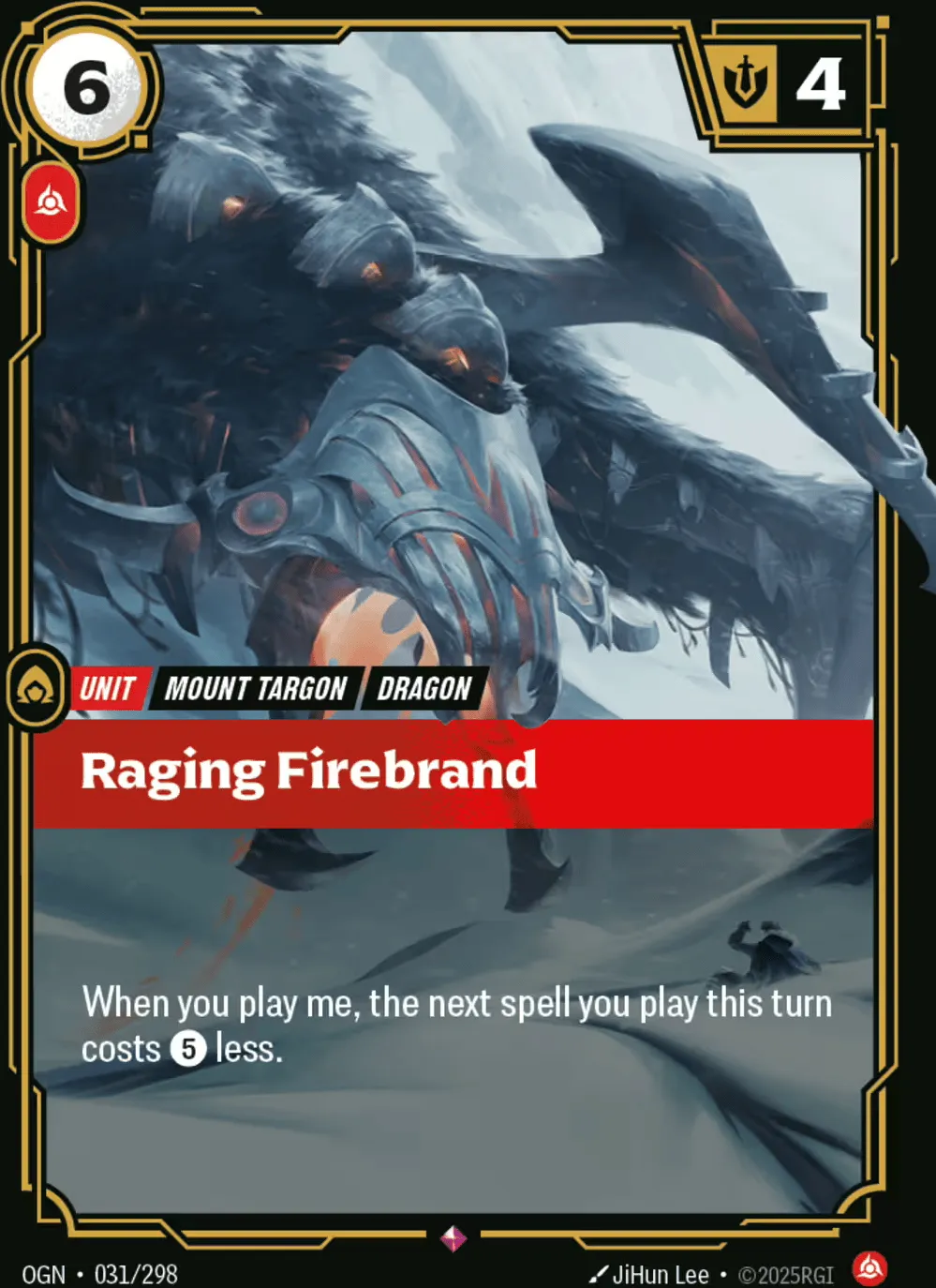 Raging Firebrand — Origins - Main Set — Riftbound