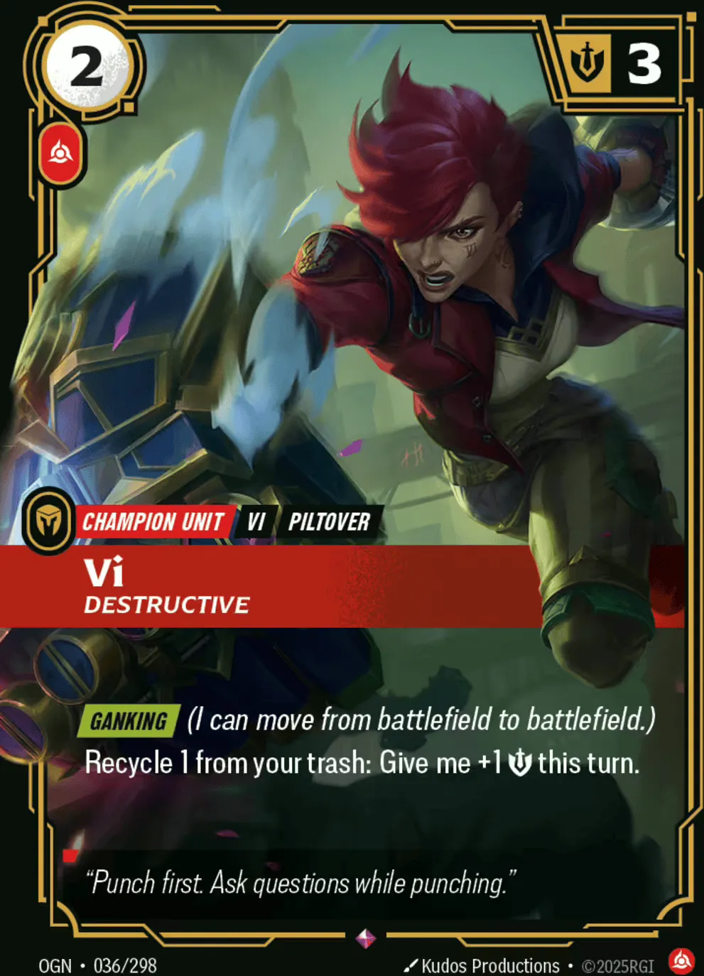 Vi - Destructive — Origins - Main Set — Riftbound