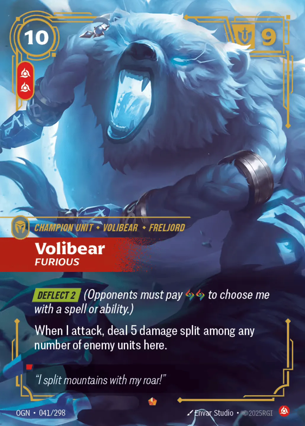 Volibear - Furious — Origins - Main Set — Riftbound