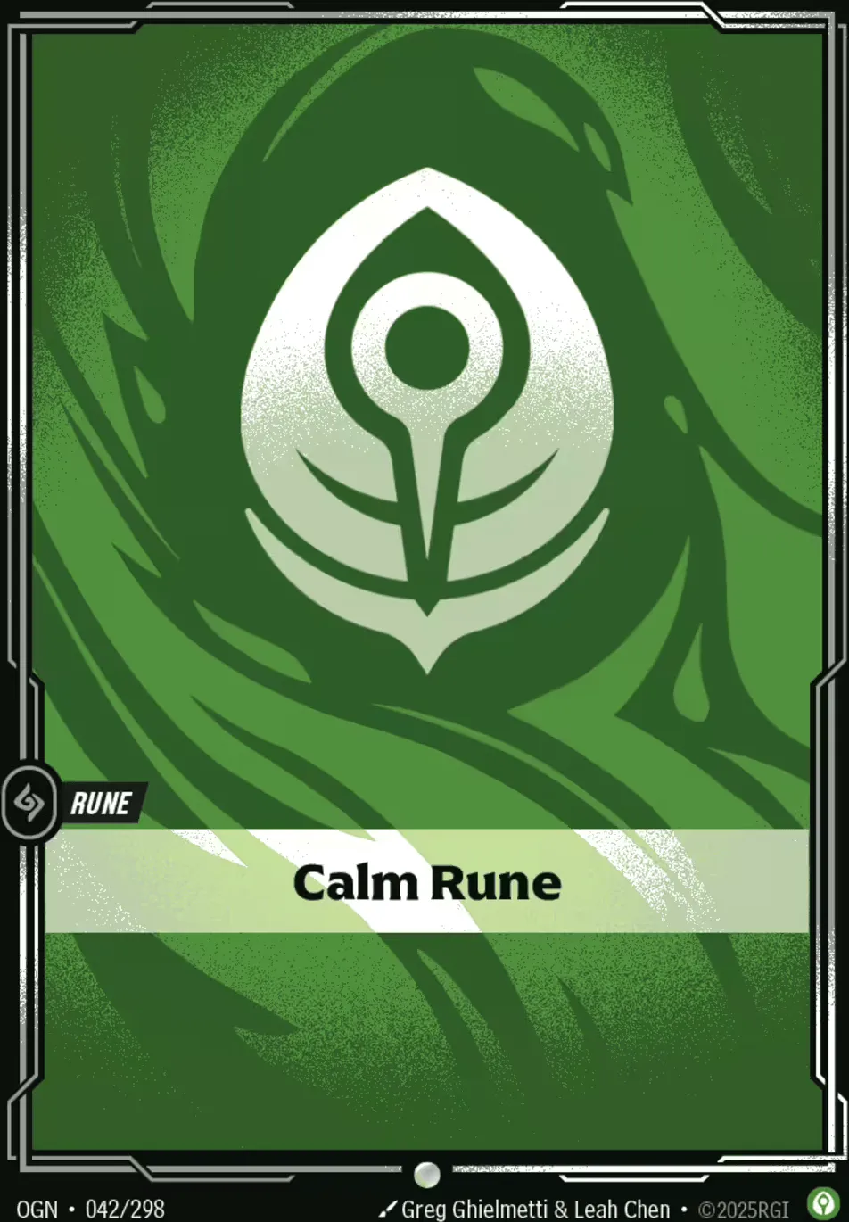Calm Rune — Origins - Main Set — Riftbound