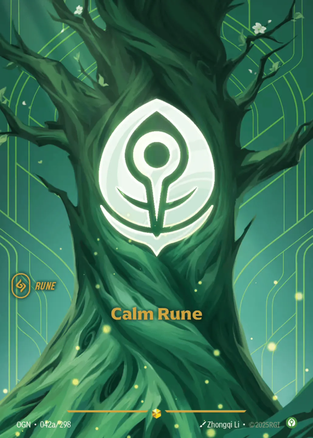 Calm Rune (alt) — Origins - Main Set — Riftbound