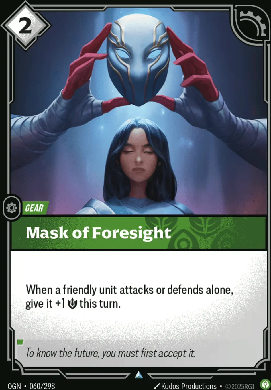 Mask of Foresight — Origins - Main Set — Riftbound