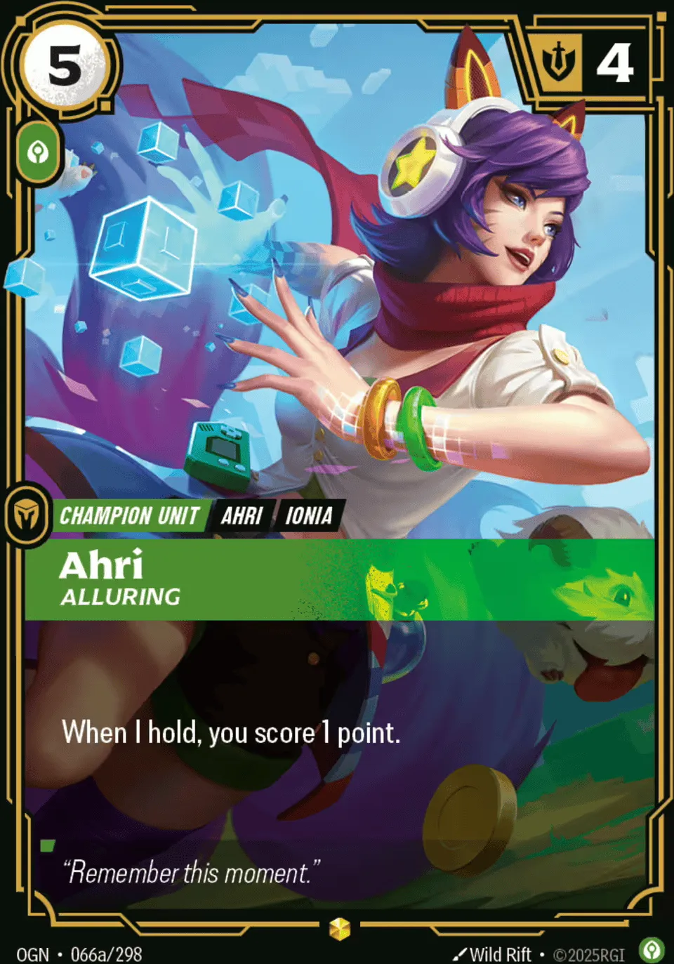 Ahri - Alluring (alt) — Origins - Main Set — Riftbound