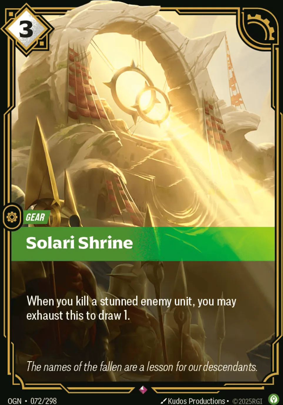 Solari Shrine — Origins - Main Set — Riftbound