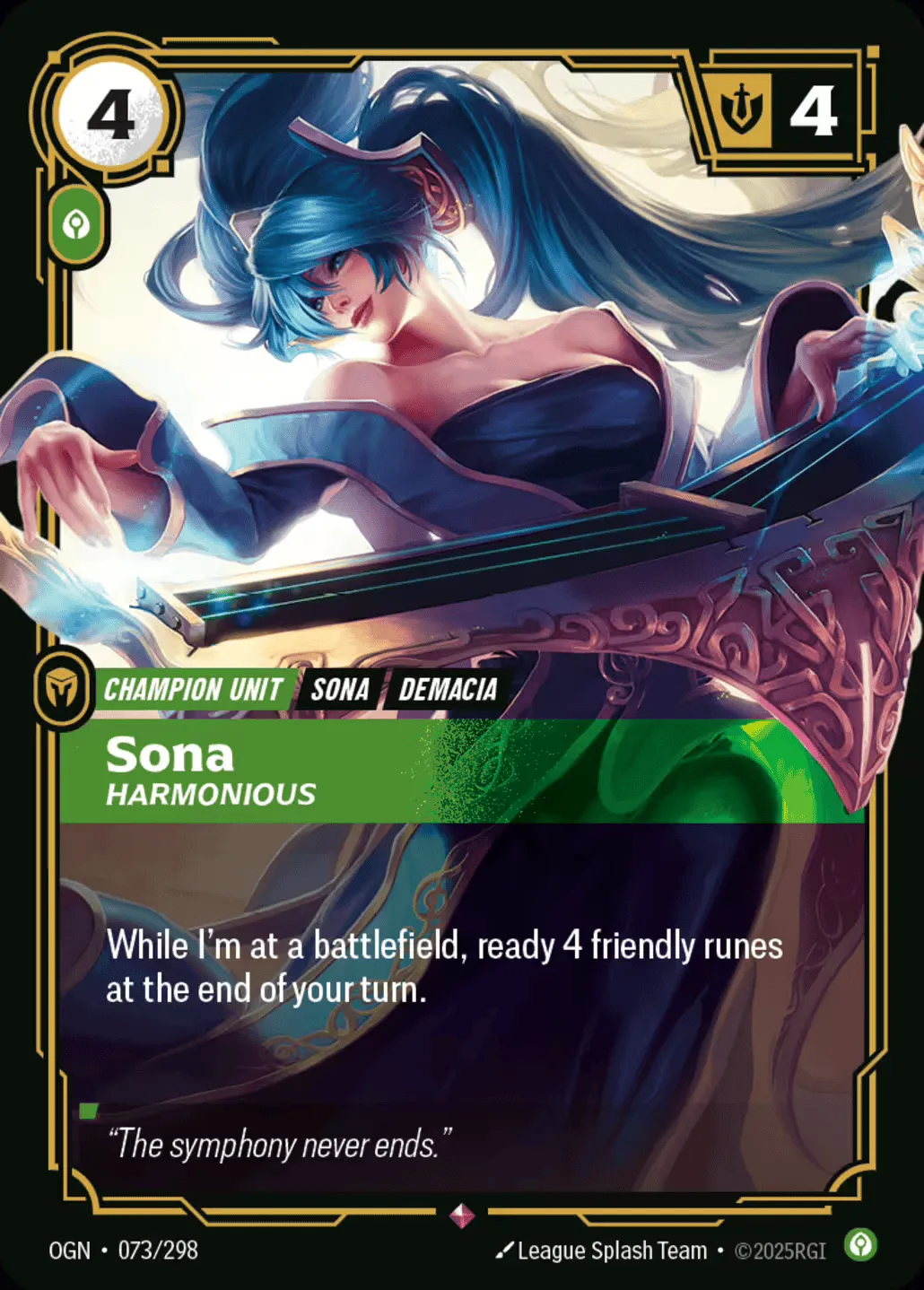 Sona - Harmonious — Origins - Main Set — Riftbound