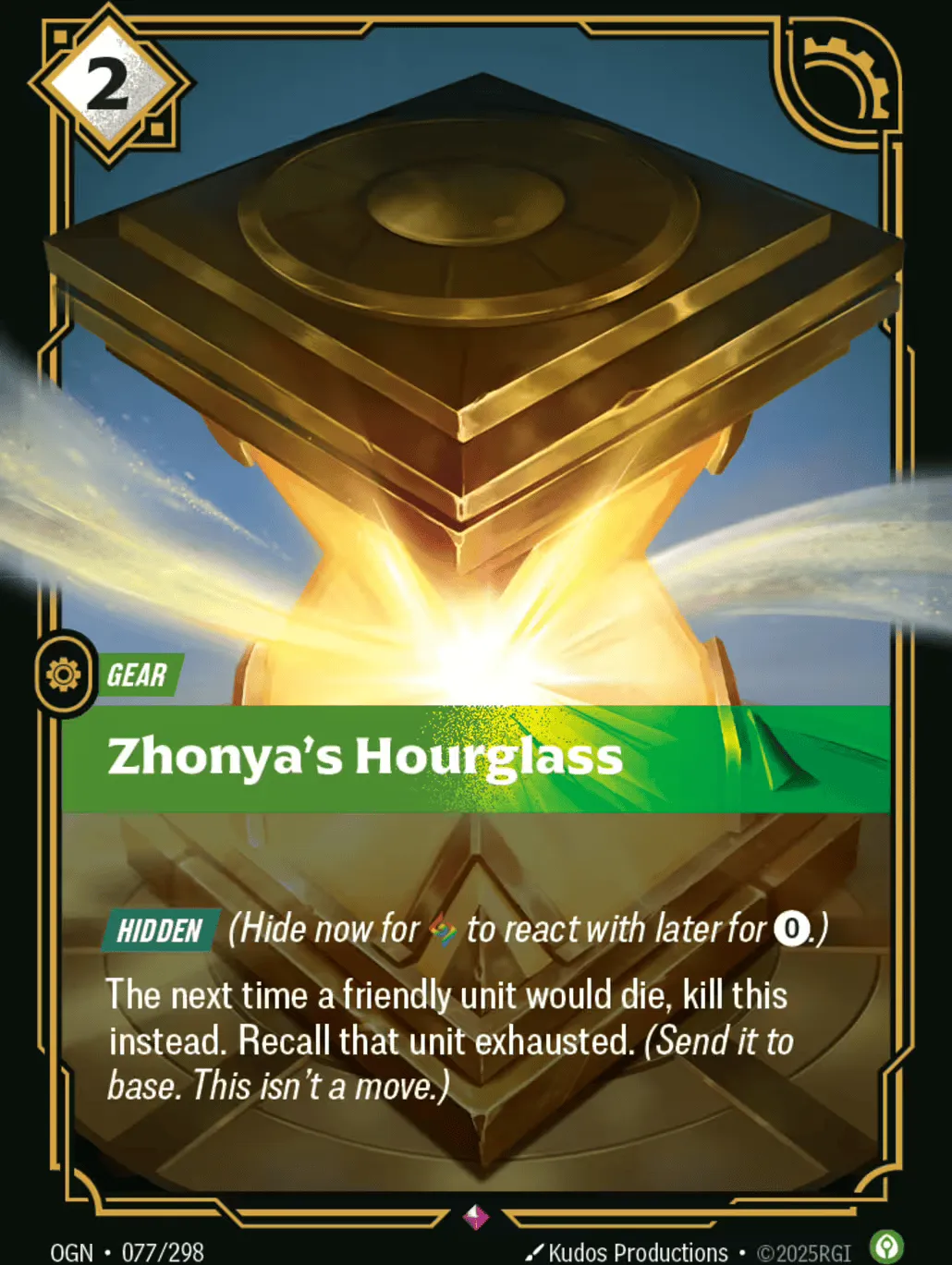 Zhonya's Hourglass — Origins - Main Set — Riftbound