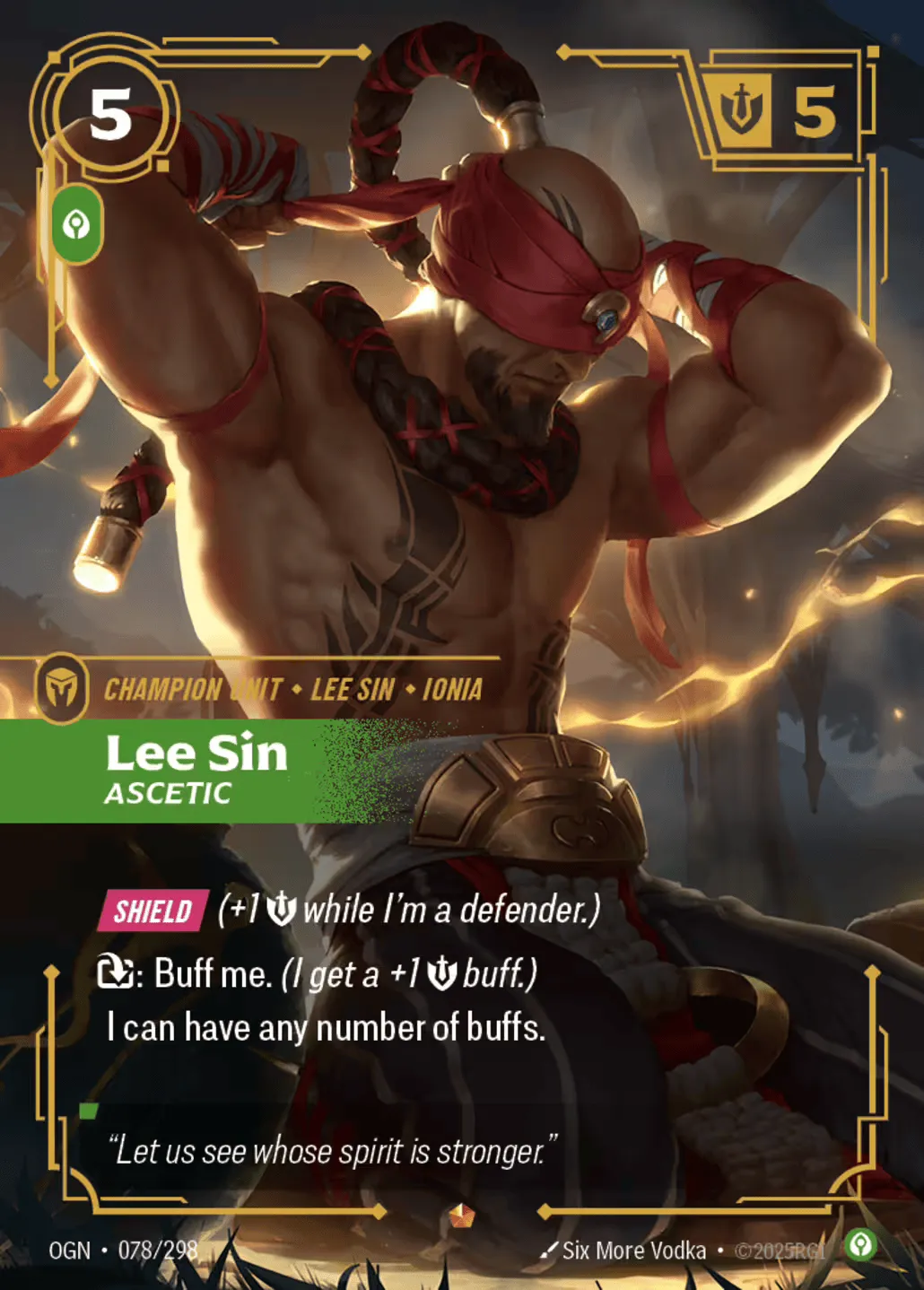 Lee Sin - Ascetic — Origins - Main Set — Riftbound