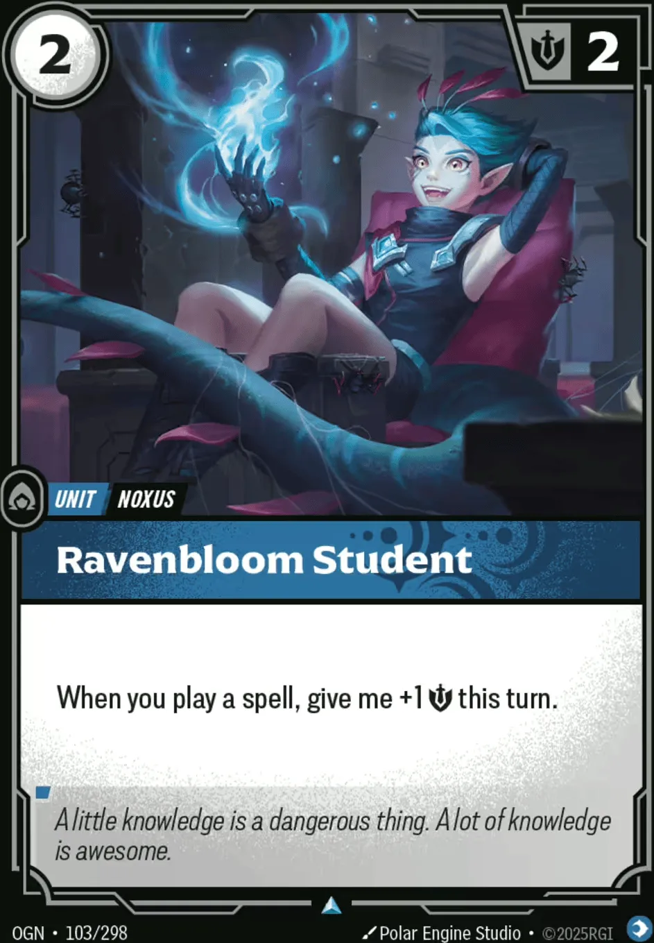 Ravenbloom Student — Origins - Main Set — Riftbound