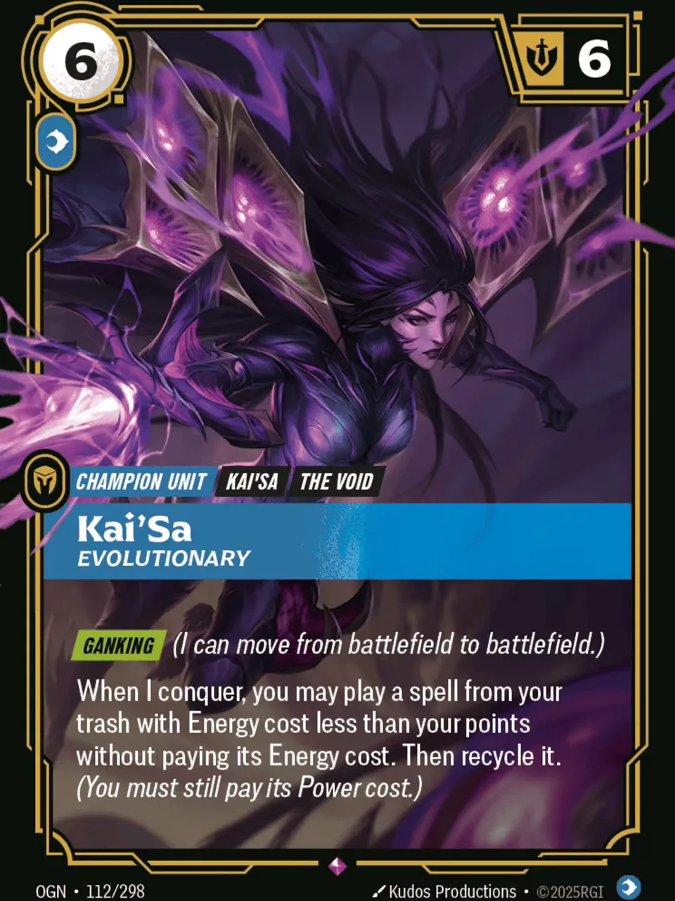 Kai'Sa - Evolutionary from Origins - Main Set - Riftbound: League of Legends TCG
